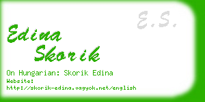 edina skorik business card
